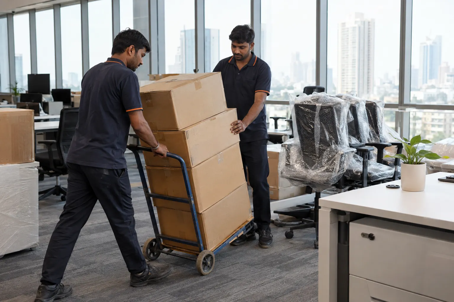 Office packing and labelling